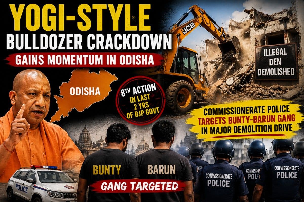 Yogi-Style Bulldozer Crackdown on Criminals Gains Momentum in Odisha; Comm. Police Targets Bunty-Barun Gang in 8th Action Under BJP Rule | Special Report