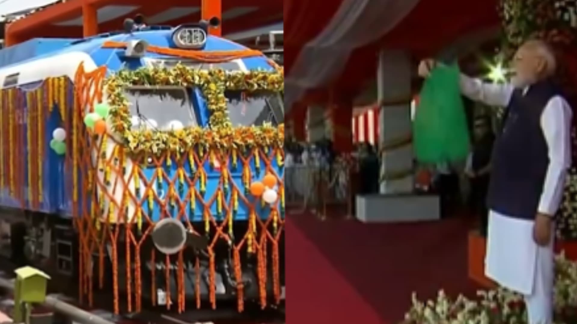 PM Modi Flags Off India's First Hydrogen-Powered Train in Haryana