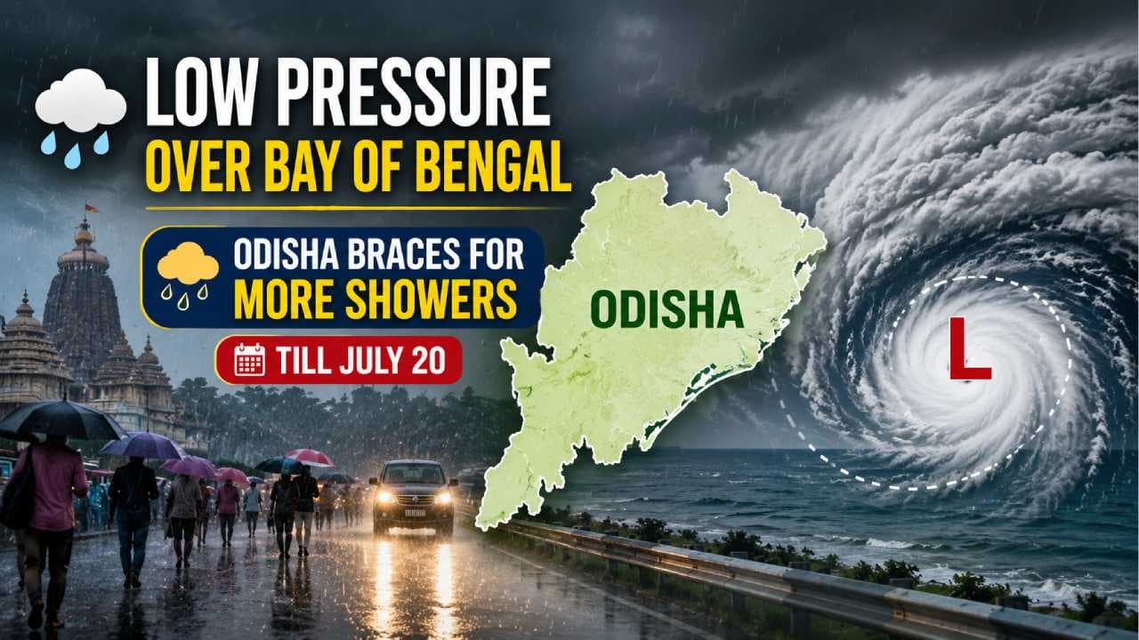 Low Pressure Over Bay Of Bengal: Odisha Braces For More Showers Till July 20