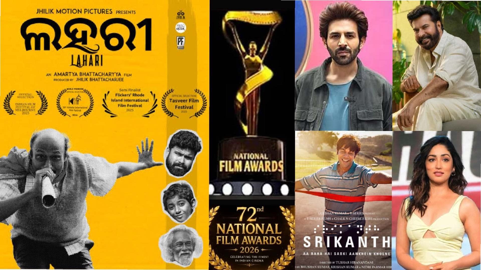 72nd National Film Awards: Kartik Aaryan and Mammootty Share Best Actor, ‘Lahari’ Best Odia Film