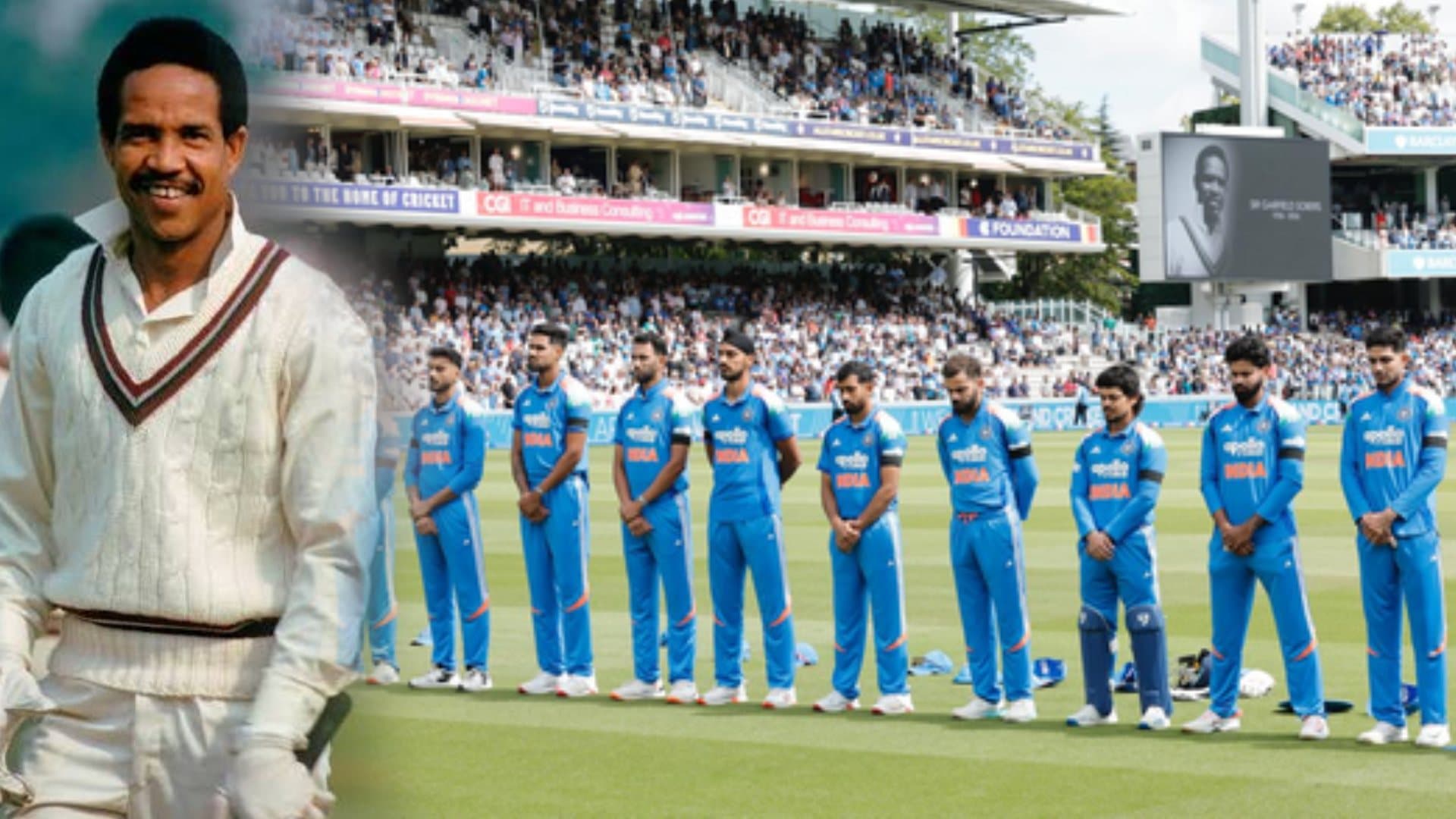 Players and Officials Wear Black Armbands, Honour Sir Garfield Sobers Before Lord's ODI