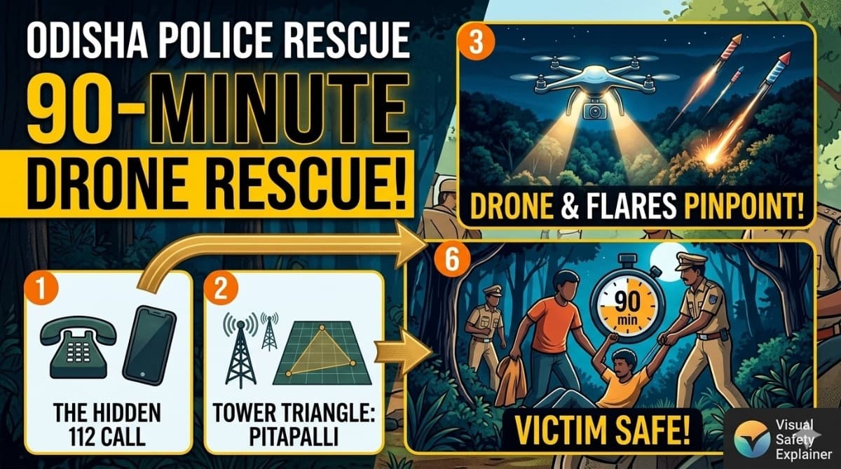 No Thermal Drones? No Problem: How Bhubaneswar Cops Used Desi Ingenuity to Save Stranded Woman in Ratanpur Reserve Forest| Special Report