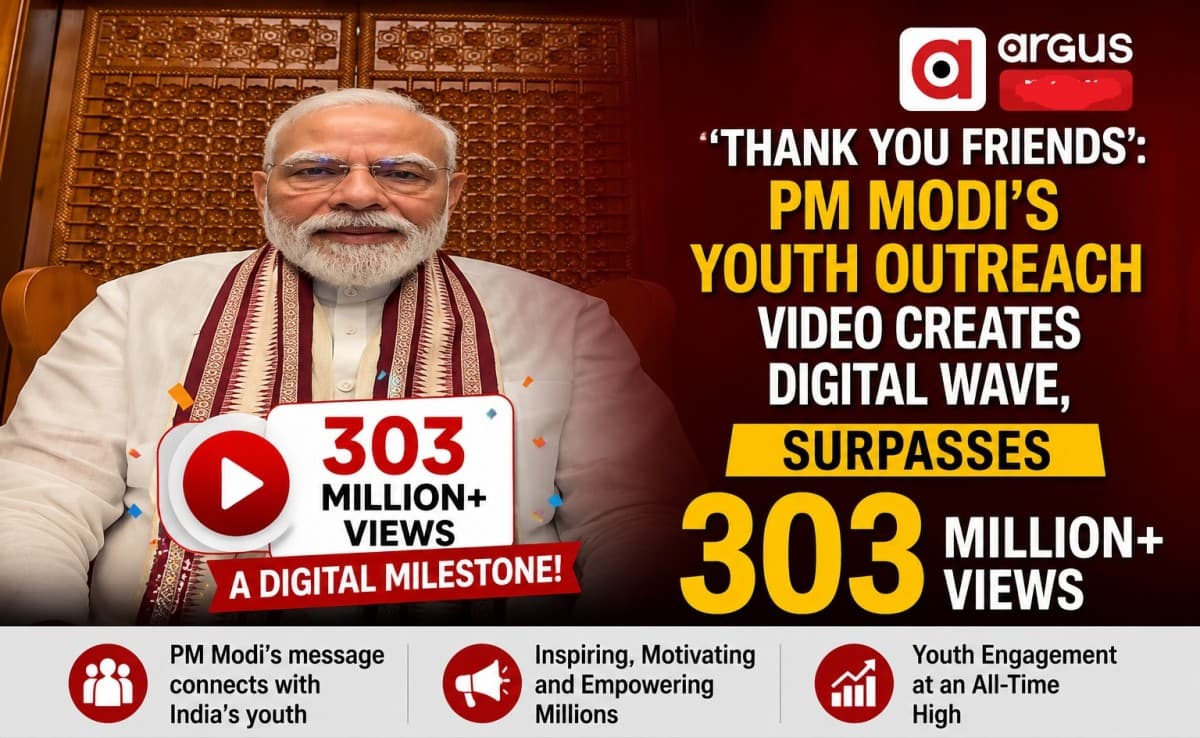 ‘Thank you friends’: PM Modi’s Youth Outreach Video Creates Digital Wave, Surpasses 303 Million Views
