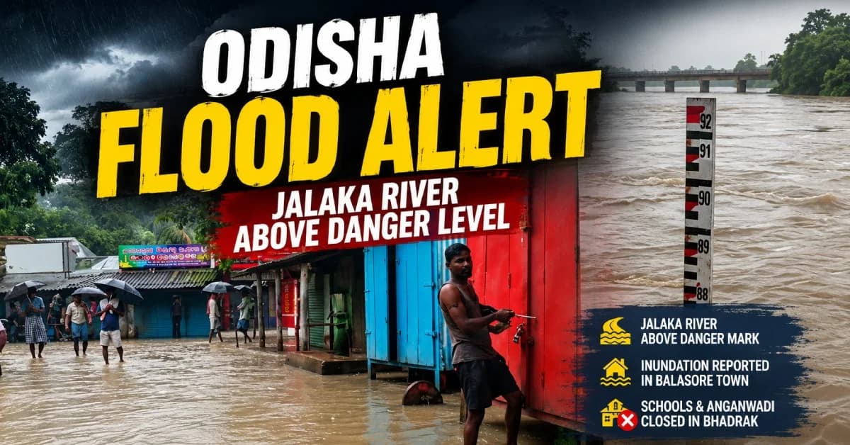 Odisha on Flood Watch: Jalaka River Breaches Danger Level, Balasore Reels Under Rain