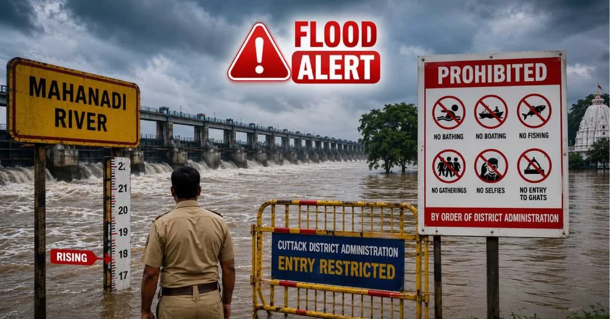 Cuttack Collector Issues Prohibitory Orders Amid Rising Waters of Mahanadi River
