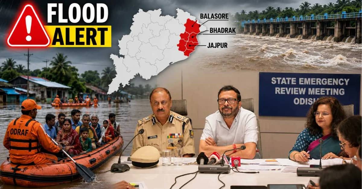 Odisha Faces Flood Threat; Senior IAS Officers Deployed in Balasore, Bhadrak, Jajpur