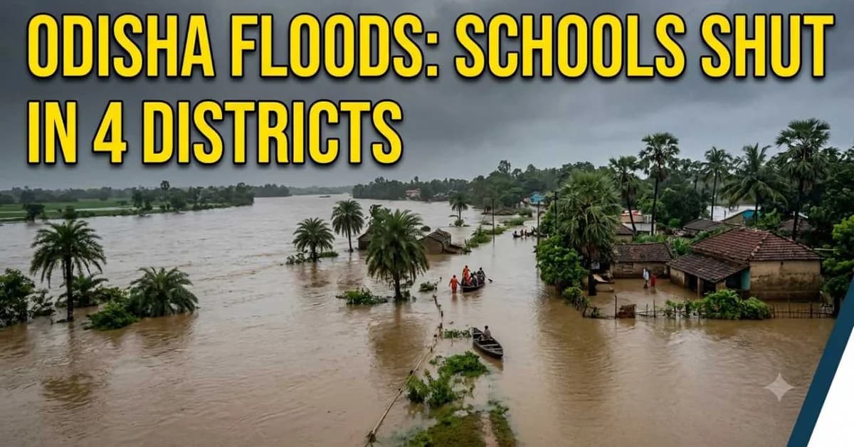 Odisha Floods: Schools To Remain Closed In Four Districts Tomorrow