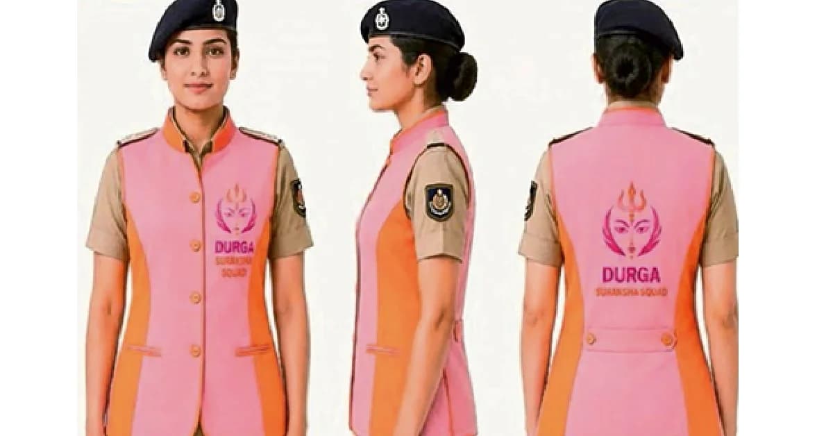 Kolkata Police Unveils Special Uniform for Durga Suraksha Squad; Pink-Orange Waistcoat, Pink Helmets