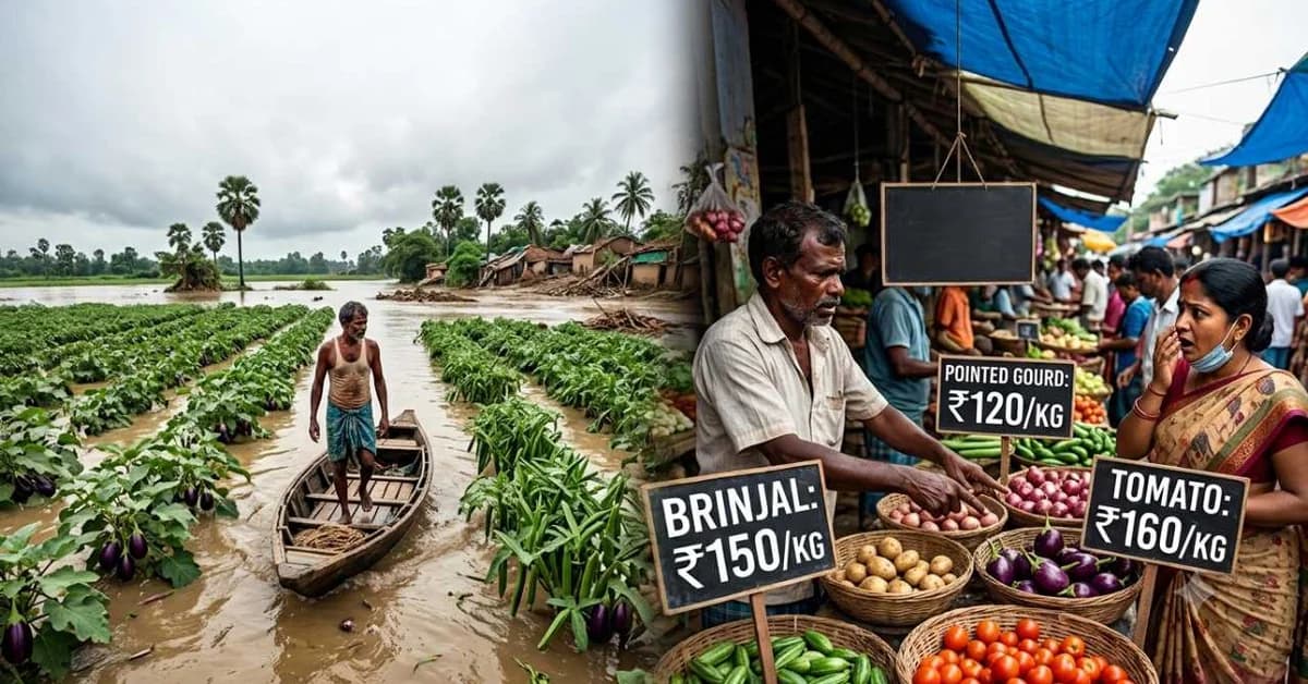Vegetable Prices Sky-High Across Odisha Amid Flood Furies