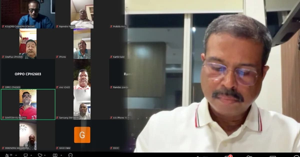 Dharmendra Pradhan Chairs High-Level Virtual Meeting to Find Permanent Solution to Sambalpur's Waterlogging Problem