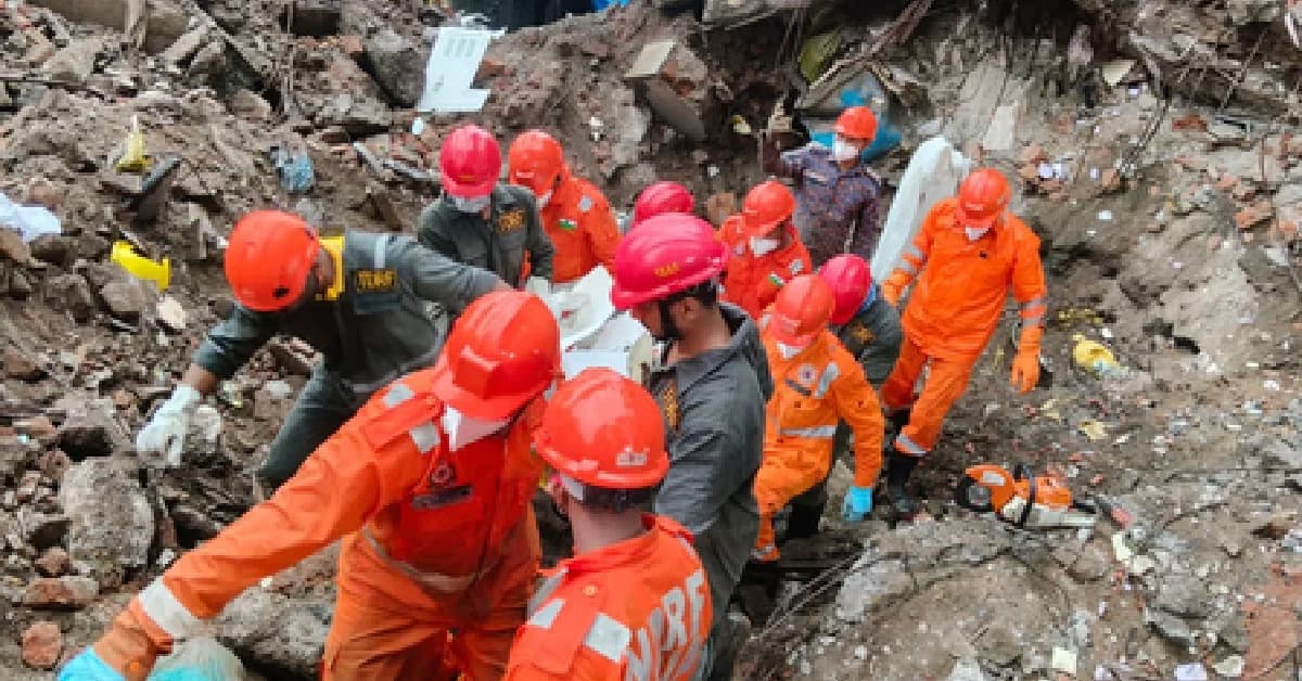 Nine Dead, Several Trapped as Four-Storey Building Collapses in Bhiwandi