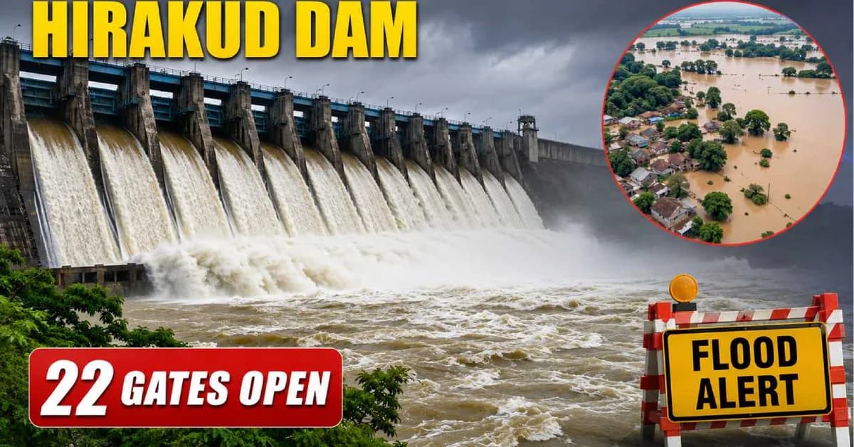 Hirakud Dam Opens Eight More Gates To Discharge Flood Water
