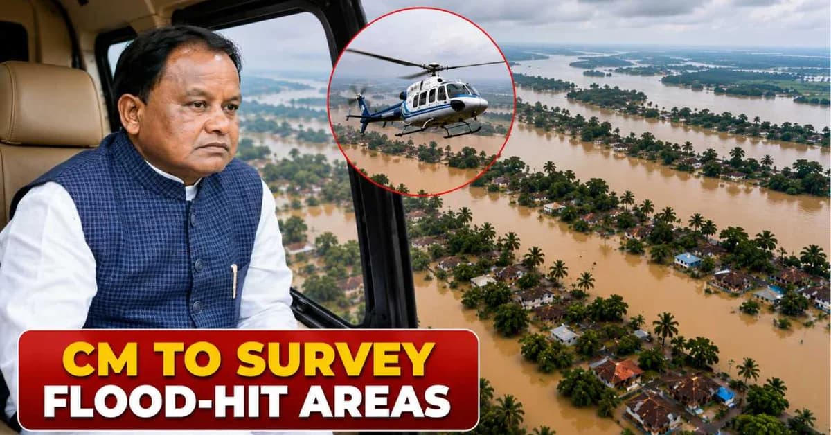 Odisha CM To Undertake Aerial Survey of Flood-Hit Areas Tomorrow