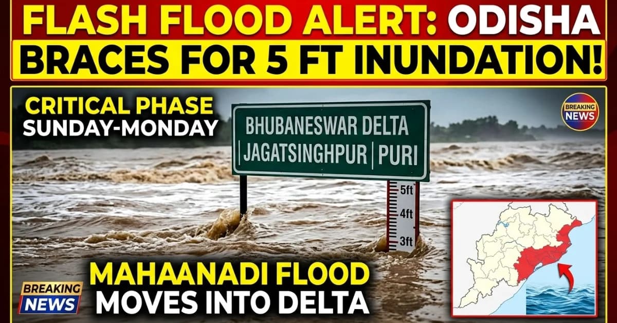 Mahanadi Flood: Odisha Braces for 5-Foot Inundation in Bhubaneswar, Jagatsinghpur & Puri Pockets Sunday-Monday| Exclusive