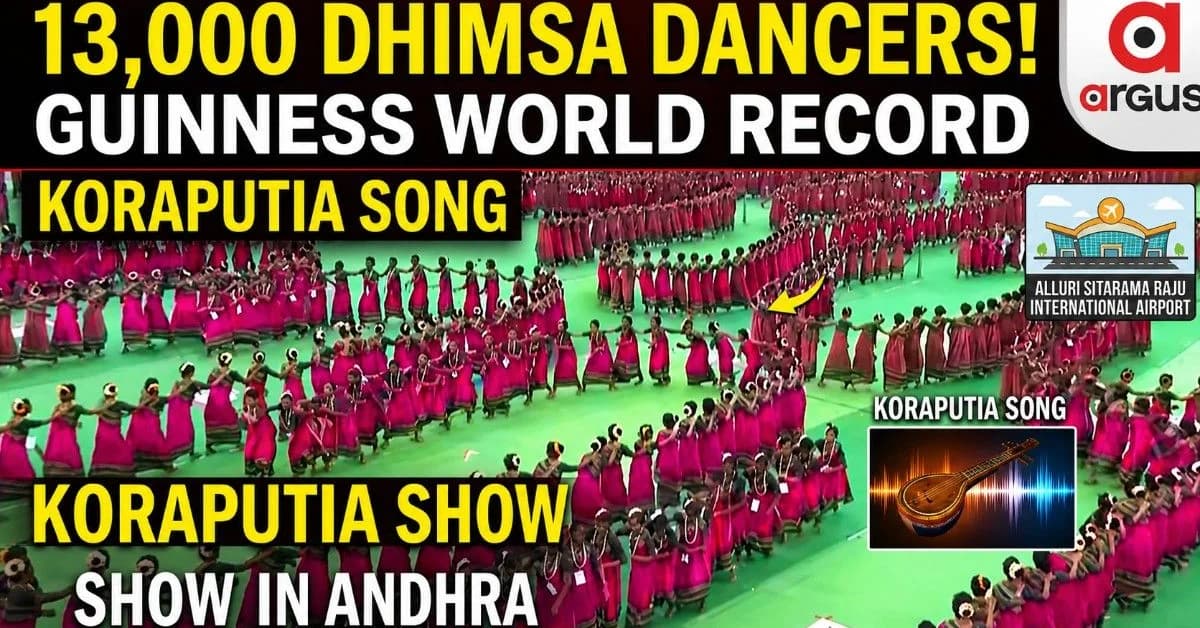 13,000 Women, One Koraputia Song: Odisha's Dhimsa Dance Steals the Show at PM Modi's Andhra Airport Launch| Special Report