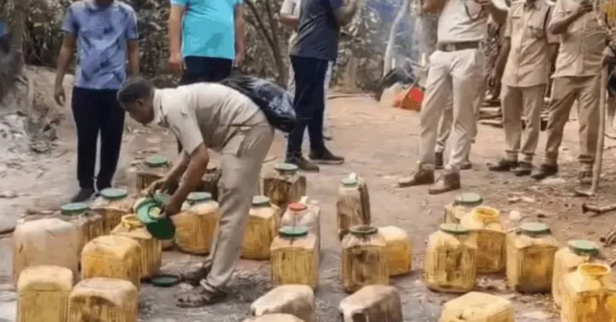 Odisha Excise Raid Seizes 2,345 Litres of Illicit Liquor in Cuttack