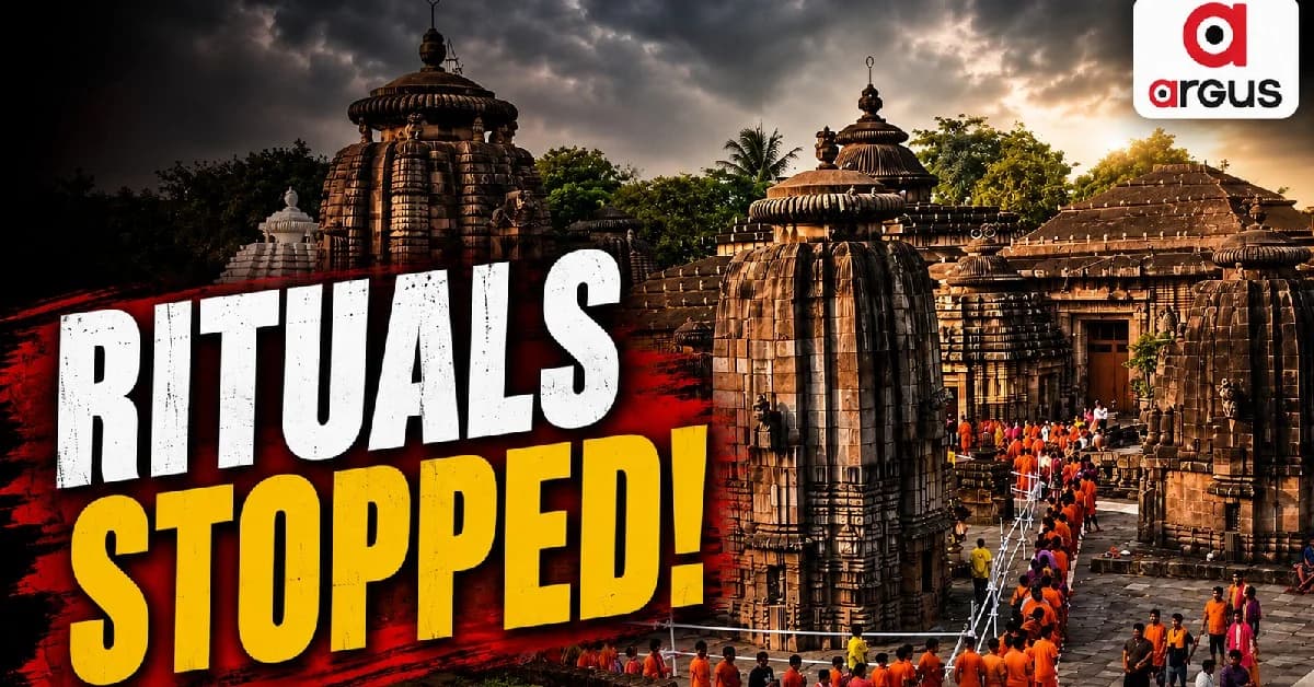 Servitor Dispute Disrupts Lingaraj Temple Rituals on First Shravan Monday