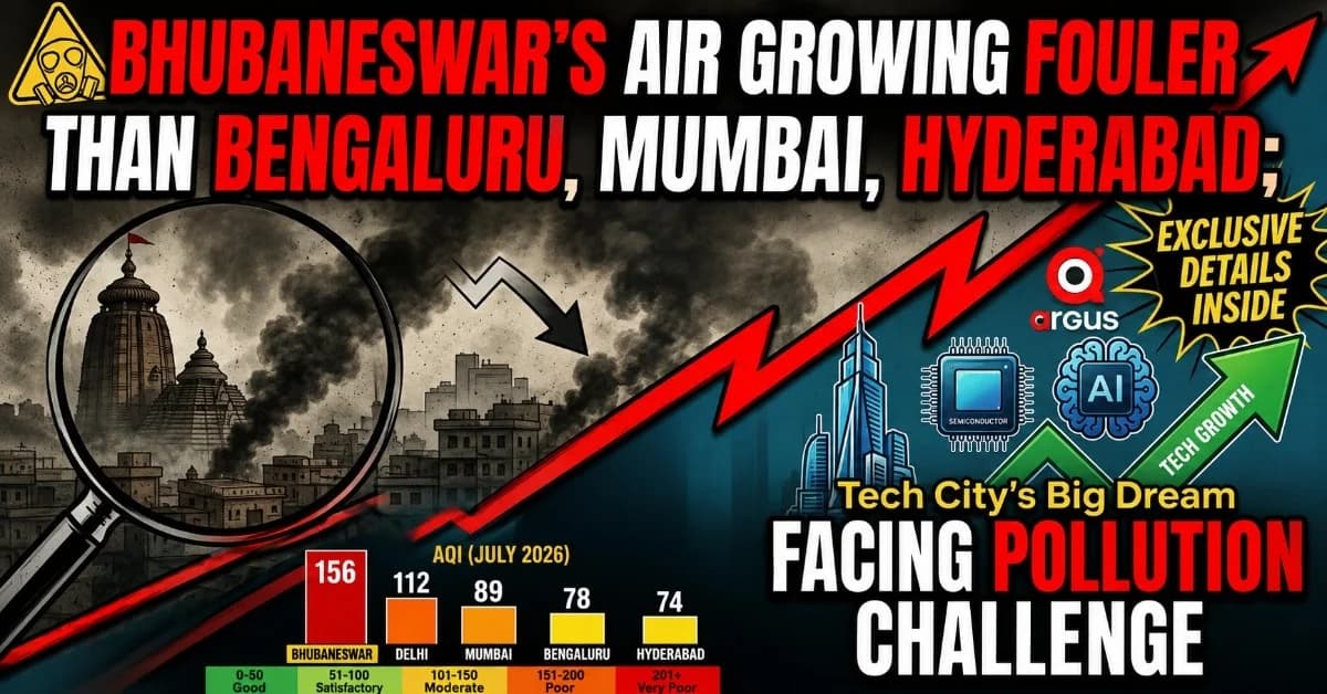 Bhubaneswar's Air Growing Fouler Than Bengaluru, Mumbai, Hyderabad; Tech City's Big Dream Faces Pollution Challenge | Exclusive Details Inside