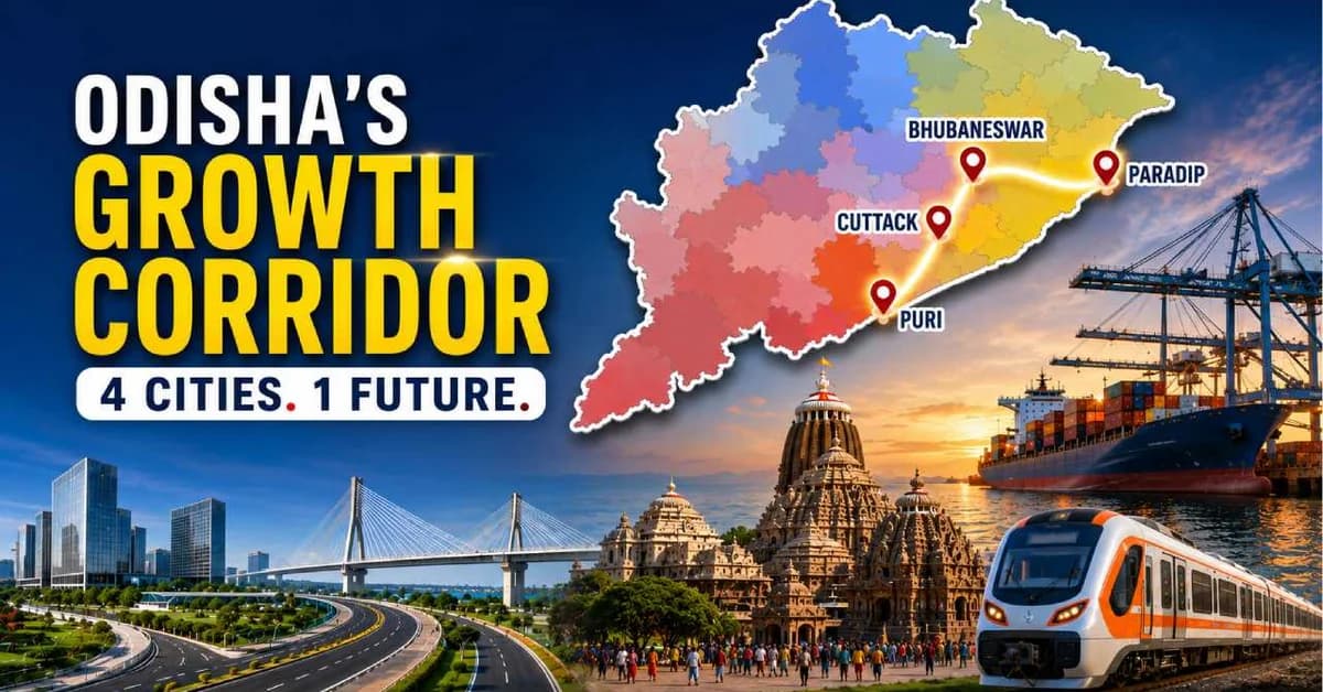 Odisha Govt Approves Bhubaneswar–Cuttack–Puri–Paradip Economic Region