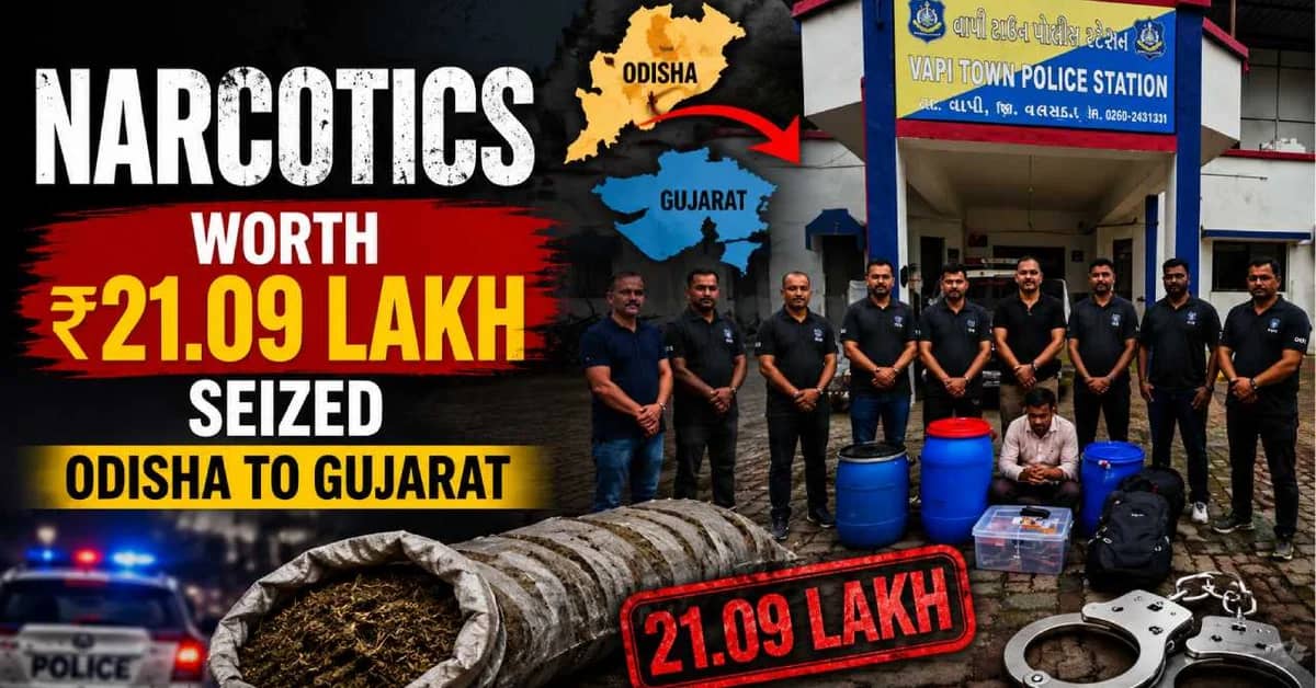 Cannabis worth Rs 21.09 lakh from Odisha seized in Gujarat, one Arrested