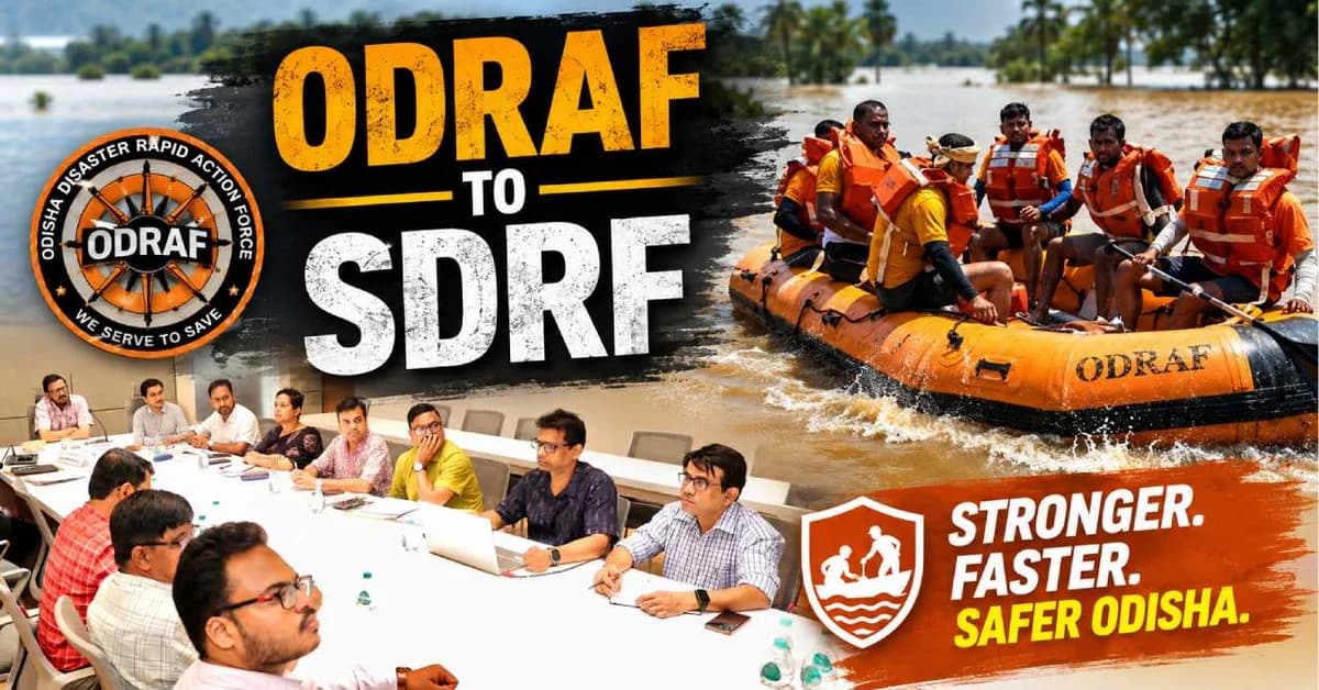 ODRAF to Become Odisha's State Disaster Response Force