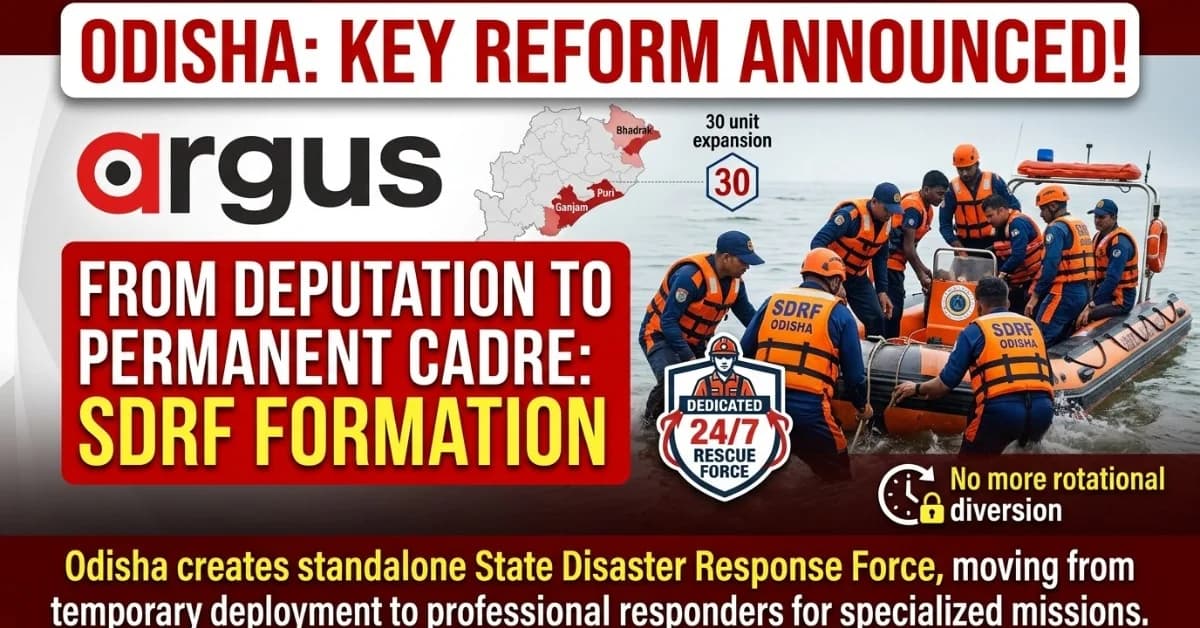 Late Entrant to SDRF Club: Odisha Becomes 7th State with Dedicated Disaster Response Force; Know Cadre Rules, Recruitment Plan & Big Impact| Special Report