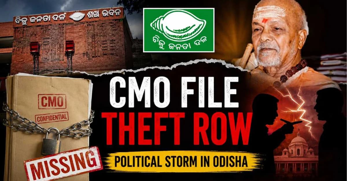 File Theft from CMO Sparks Political Storm in Odisha