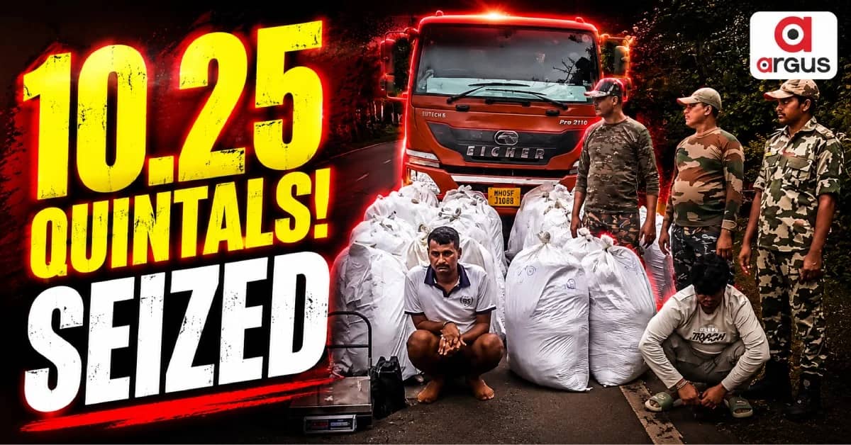 Cashew Shells on Top, 10.25 Quintals of Ganja Below: Here's How Kandhamal Police Busted Major Haul