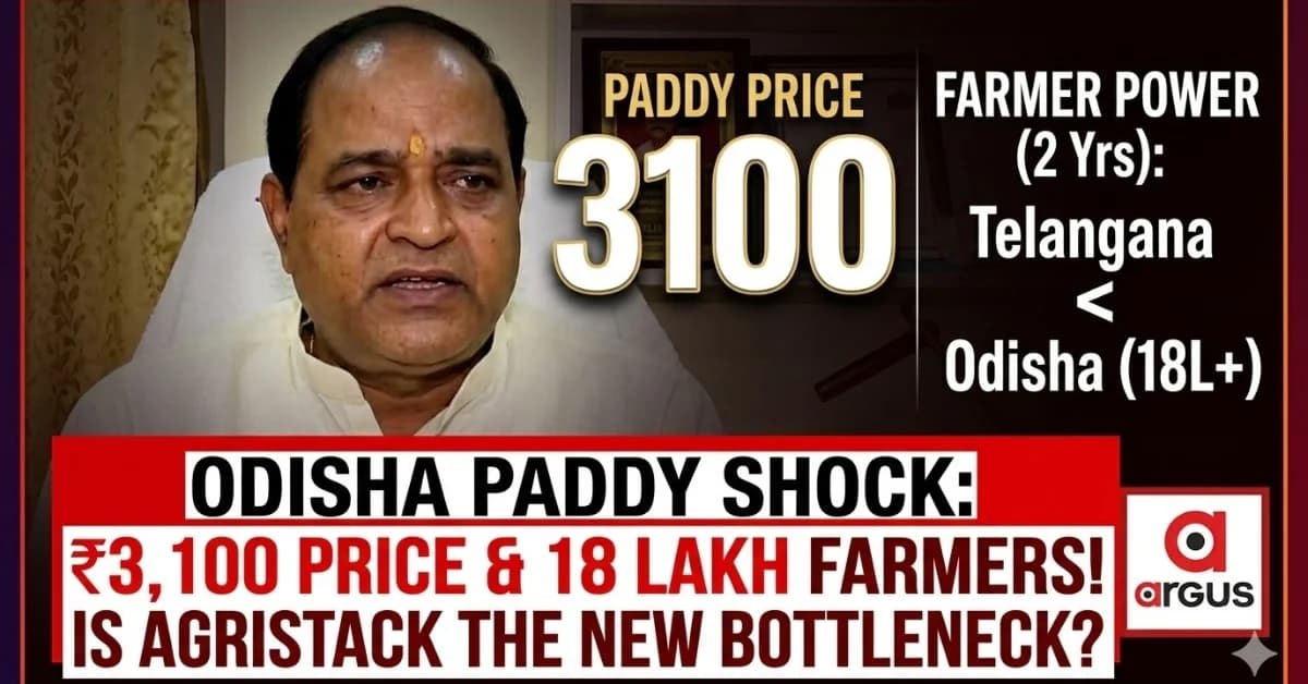 Record Paddy Procurement at ₹3,100 MSP: Odisha Eclipses Telangana in Paddy Farmers benefitted; Will AgriStack ID Derail?| Exclusive