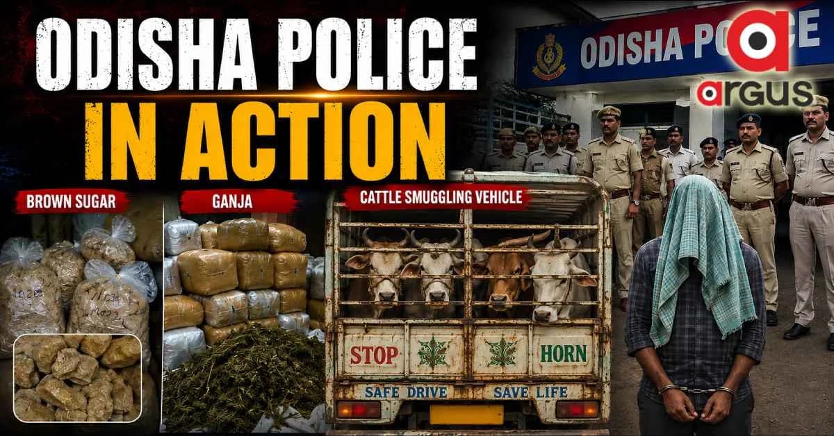 Brown Sugar Worth ₹27 Lakh Seized in Bhubaneswar