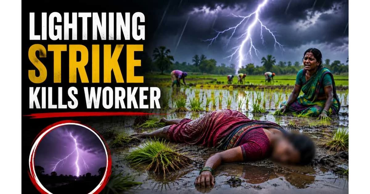 Lightning Strike Kills Woman Worker in Khordha