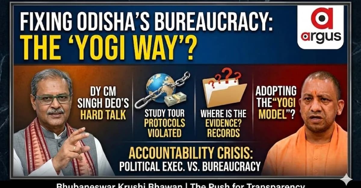 Dy CM KV Singh Deo’s Hard Talk: Why Odisha Must Go the ‘Yogi Way’ to Fix Bureaucracy Violating Study Tour Protocols