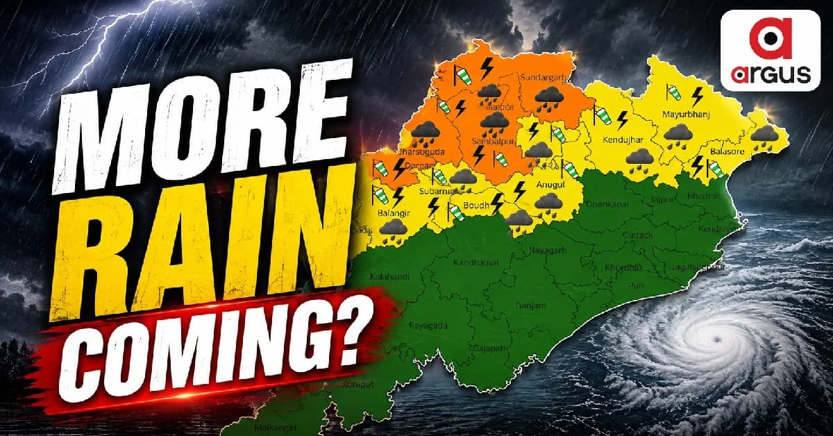 IMD Issues Orange Warning In Four Odisha Districts; Fresh Low-Pressure Area Likely Next Week