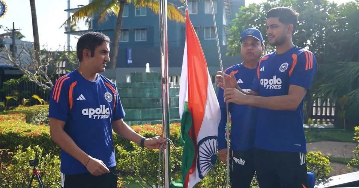 Team India Hoists Tricolour in Galle on 80th Independence Day ahead of Historic 600th Test