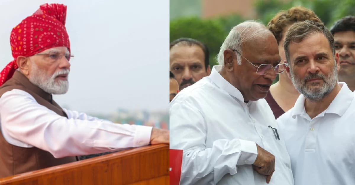 NDA Leaders Slam Rahul Gandhi, Kharge for Skipping Independence Day Celebrations at Red Fort