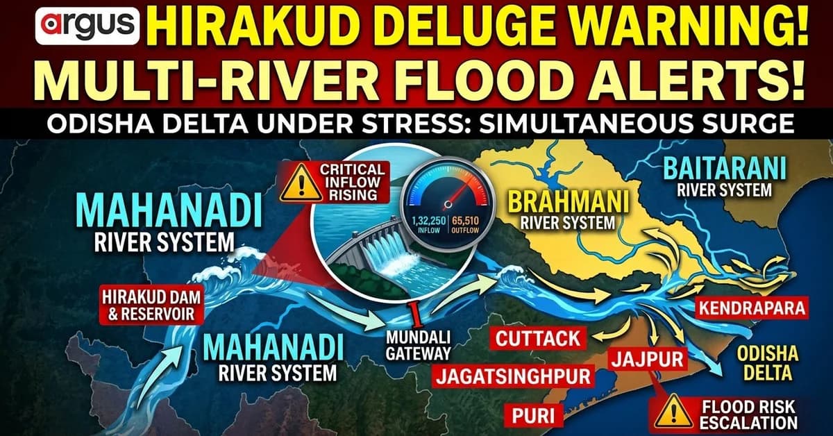 Low Pressure Rain Makes Hirakud Inflow Surge, 5 More Gates May Open Soon| Exclusive
