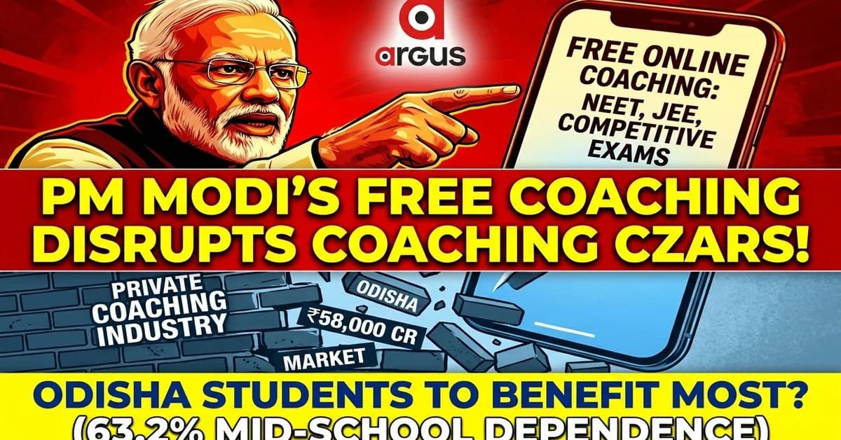 Modi Takes on Coaching Giants: Why Odisha Stands to Gain Big From Free JEE-NEET Classes| Special Report