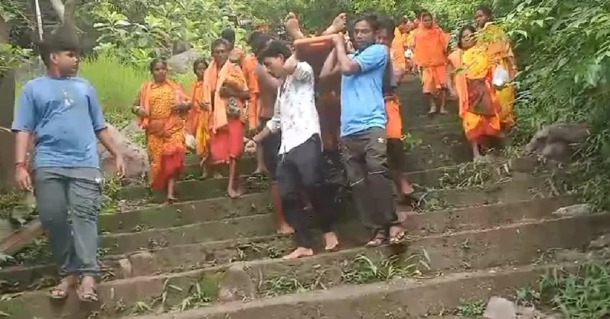 Bol Bam Devotee Dies of Suspected Heart Attack While Descending Jumanagiri Hill In Odisha