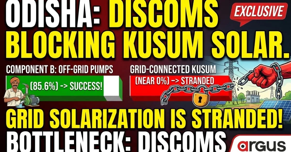 Private Discoms Turning Bottleneck for PM-KUSUM in Odisha, Leaving Grid Solarisation Stranded| Exclusive