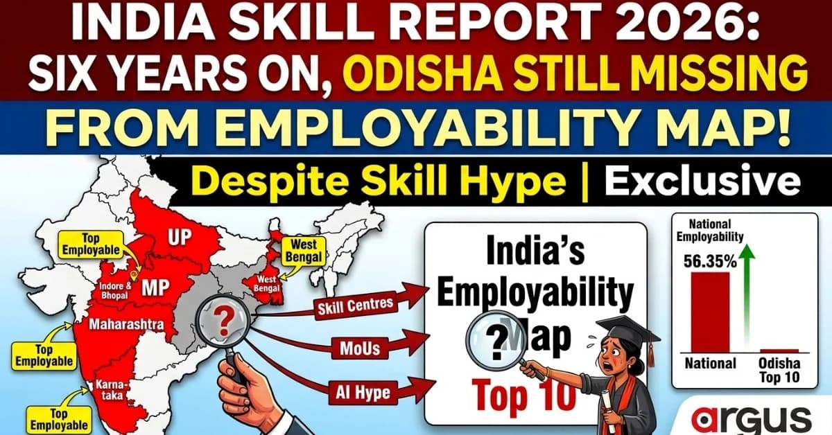 India Skill Report 2026: Six Years On, Odisha Still Missing From India’s Employability Map Despite Skill Hype| Exclusive