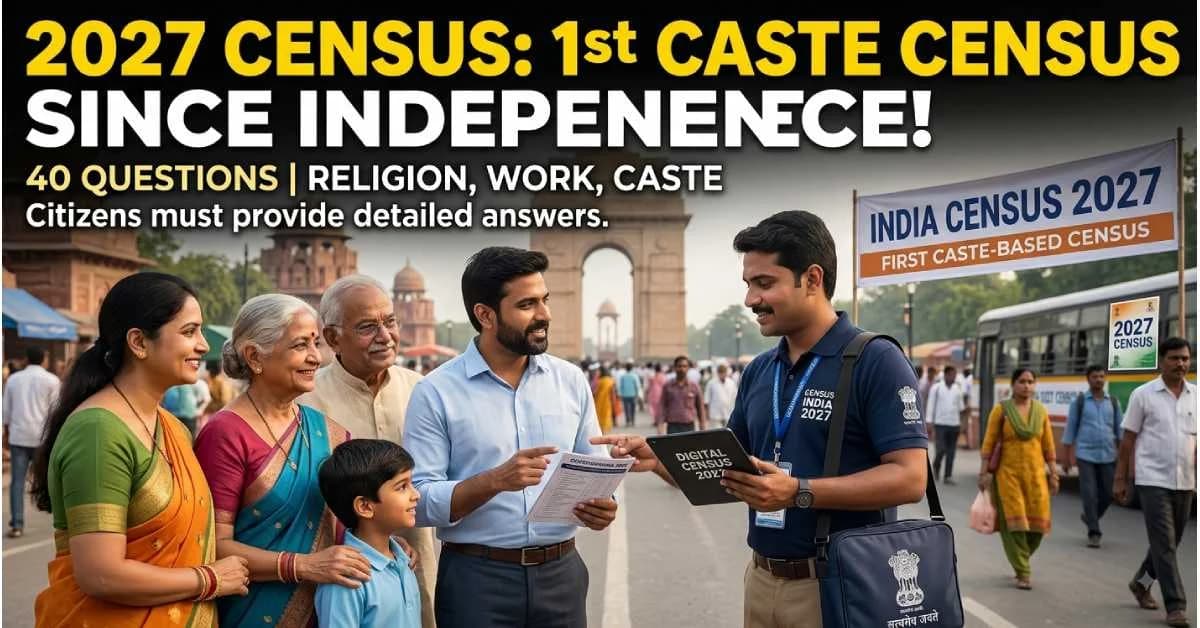 Census 2027: First Caste-Based Census Since Independence, Citizens to Answer 40 Questions