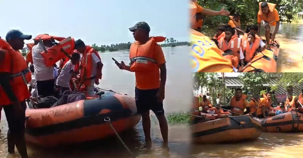 Kendrapada Floods: 300 Students Rescued from Ashram School