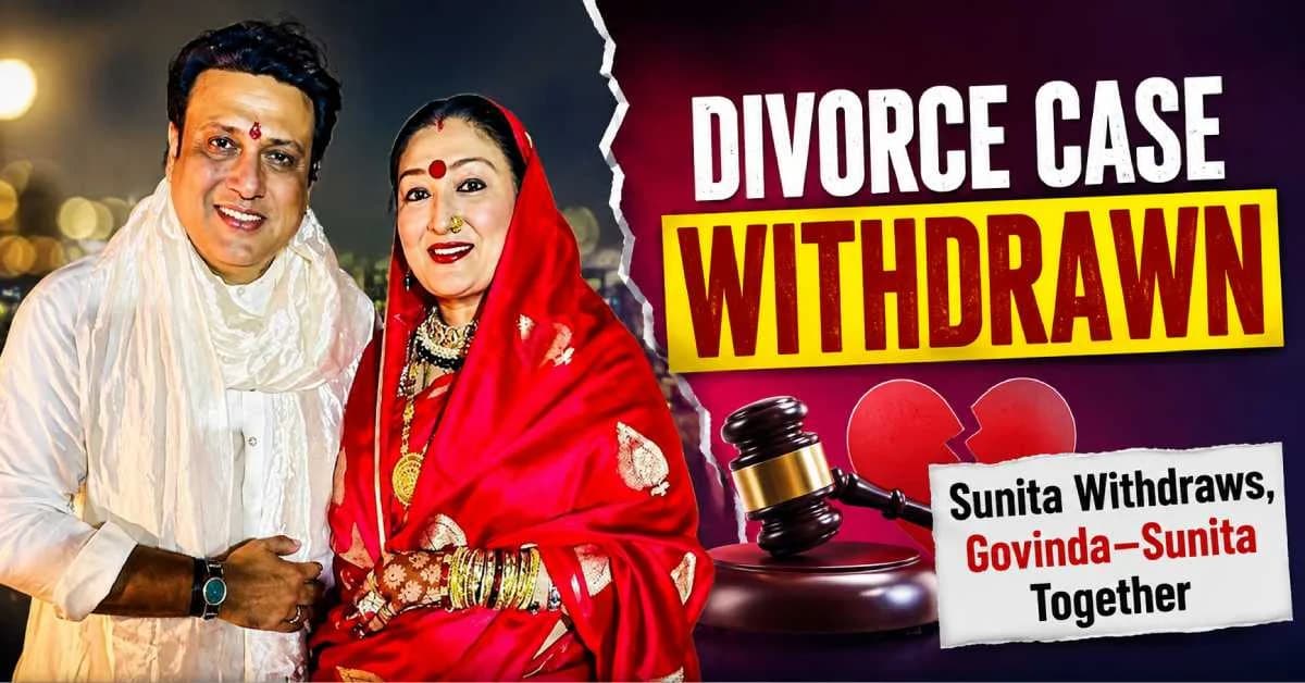 Sunita Ahuja Withdraws Divorce Petition Against Govinda