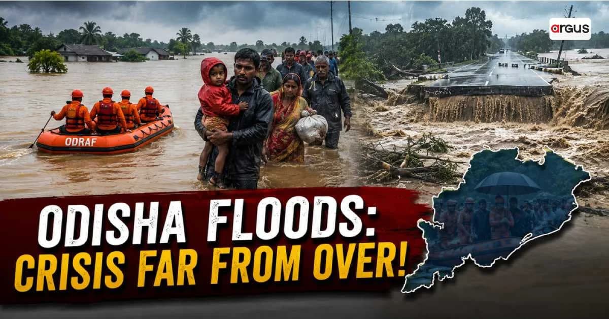 Flood Situation Remains Grim In Odisha; 12.85 Lakh People Affected