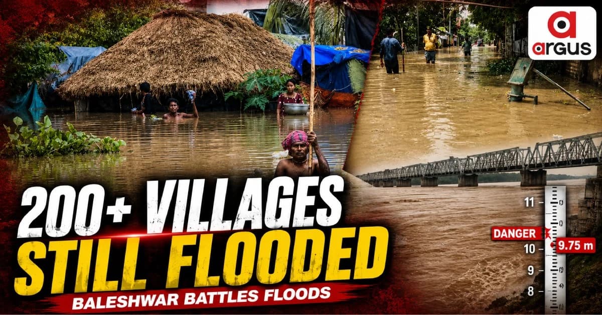 Subarnarekha Floodwaters Recede, Over 200 Villages Still Inundated In Baleshwar's Bhograi