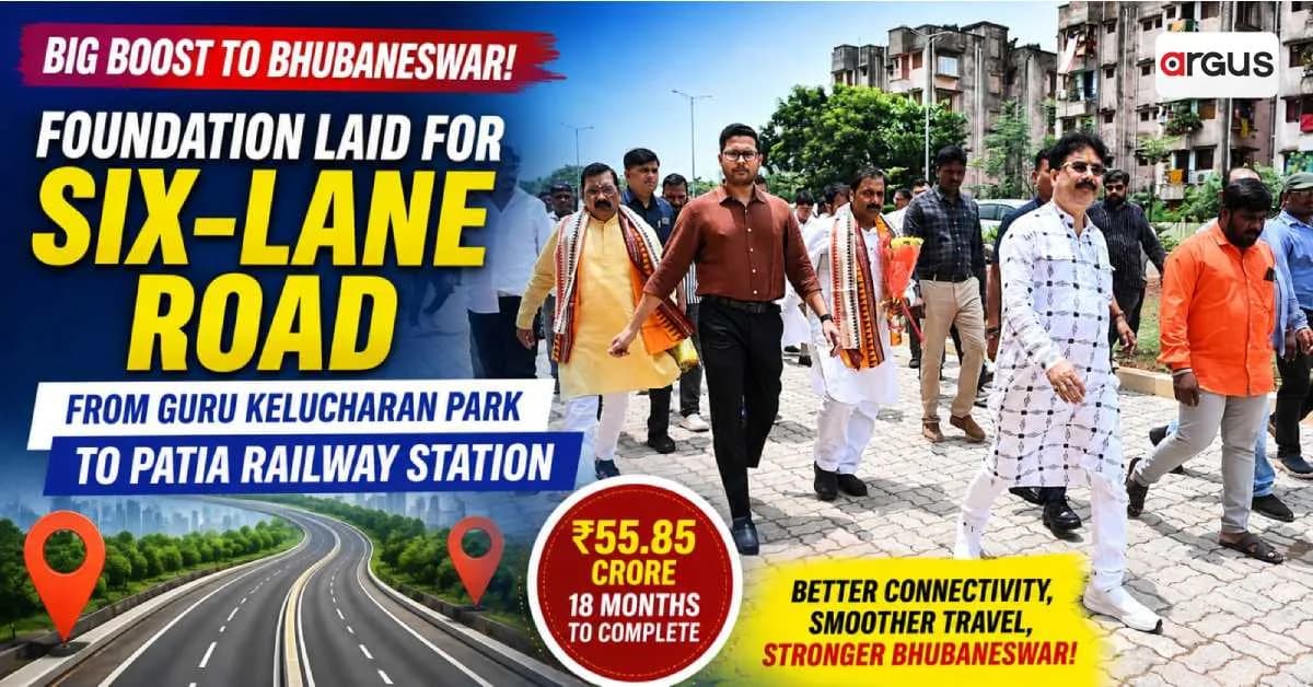 Bhubaneswar: Foundation Laid for Six-Lane Road Linking Guru Kelucharan Park to Patia Railway Station