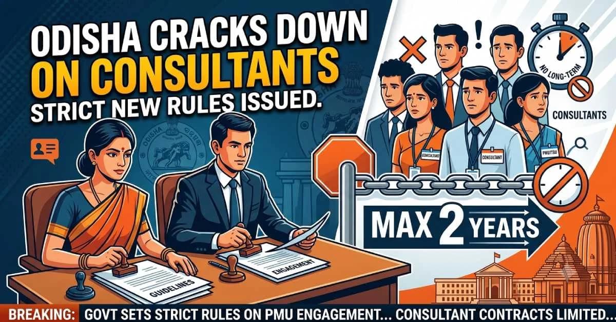 Odisha Govt Issues Strict Guidelines on Consultant Jobs