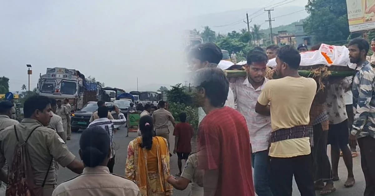 Man Dies After Eviction Drive in Dhenkanal; Locals Block NH-55, Demand Compensation