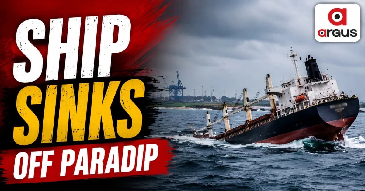 Panama-Flagged Ship Sinks Off Paradip Coast; 24 Crew Members On Board