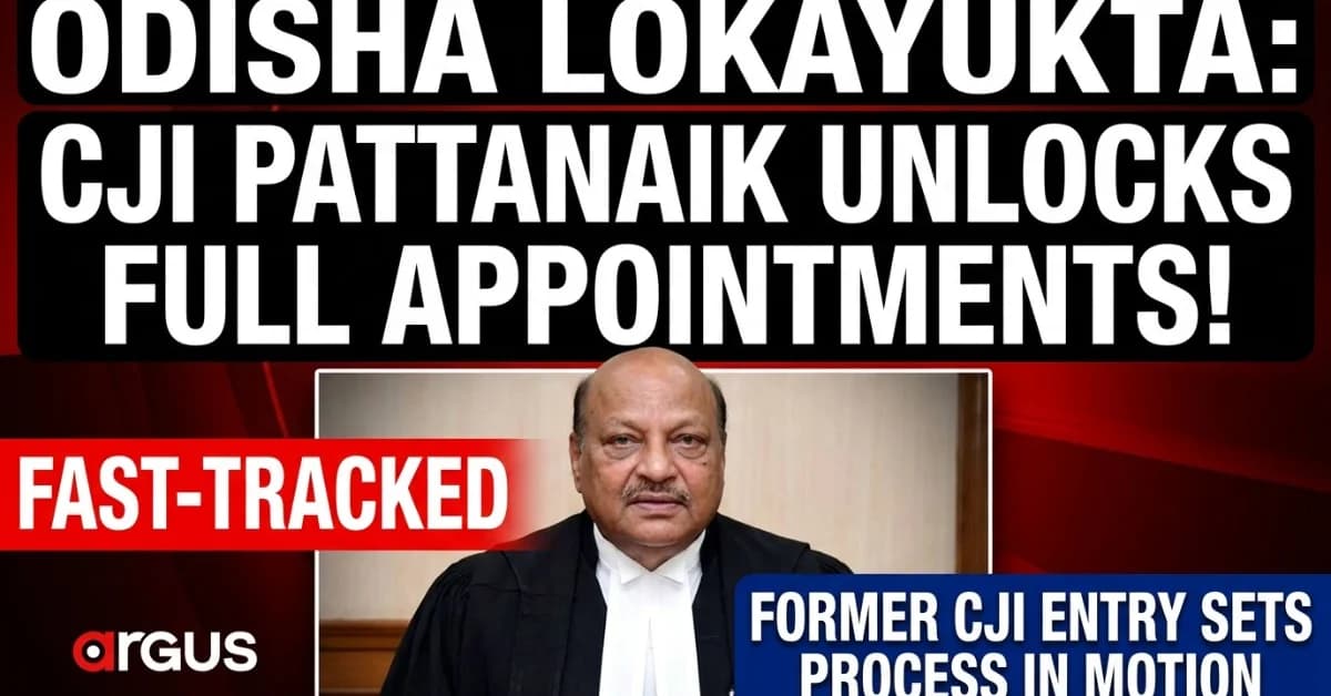 Odisha Lokayukta Selection Fast-Tracked: How Former CJI G.B. Pattanaik’s Entry Sets Full Appointment Process in Motion